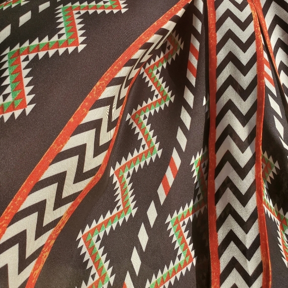 Ranna Gill Anthropologie Boho Aztec Tunic Blouse - Picture 5 of 7